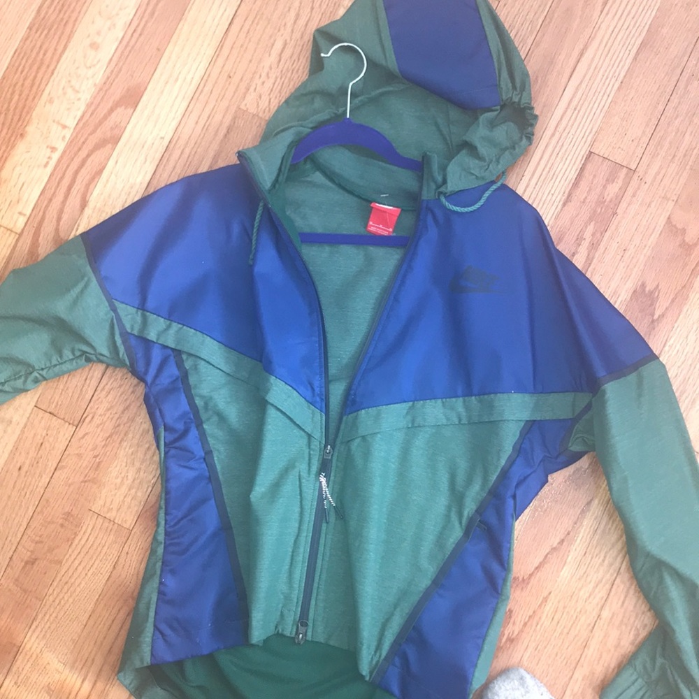 Nike brand new blue and green jacket